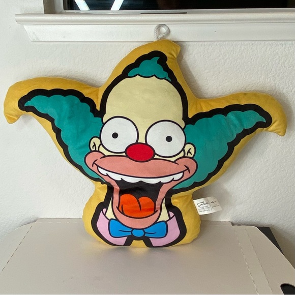 Simpsons Universal Studios Krusty Clown Pillow & Buzz Cola Plush (A2) - Picture 2 of 13